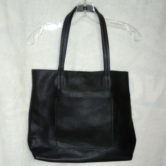 Joy Susan Handbags - GUC Joy Susan Black Vegan Leather Shoulder Bag